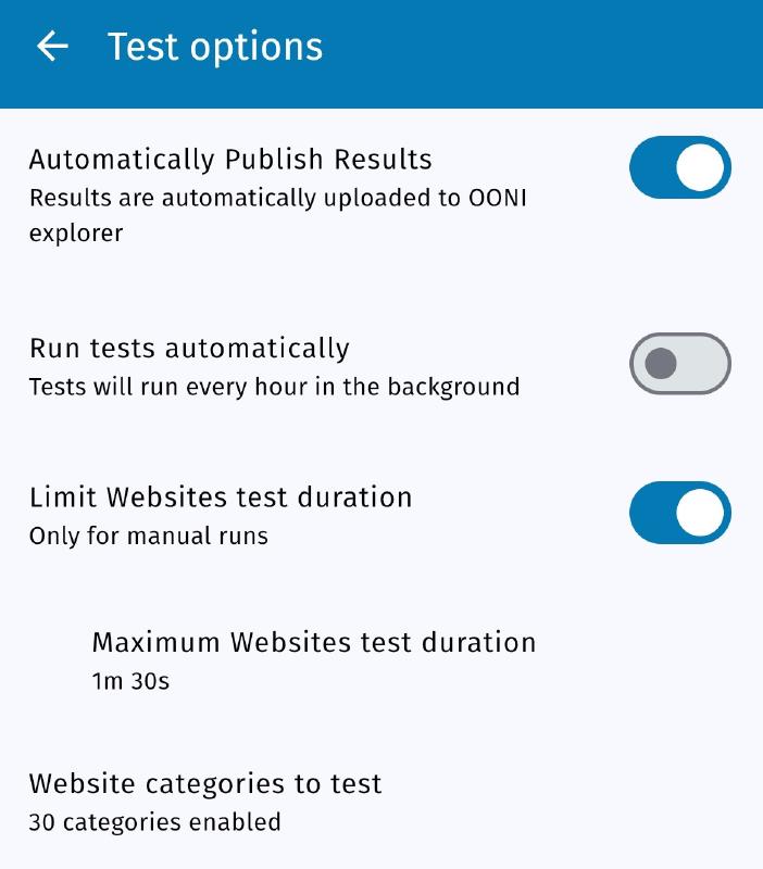 Automated testing disabled Automated testing disabled